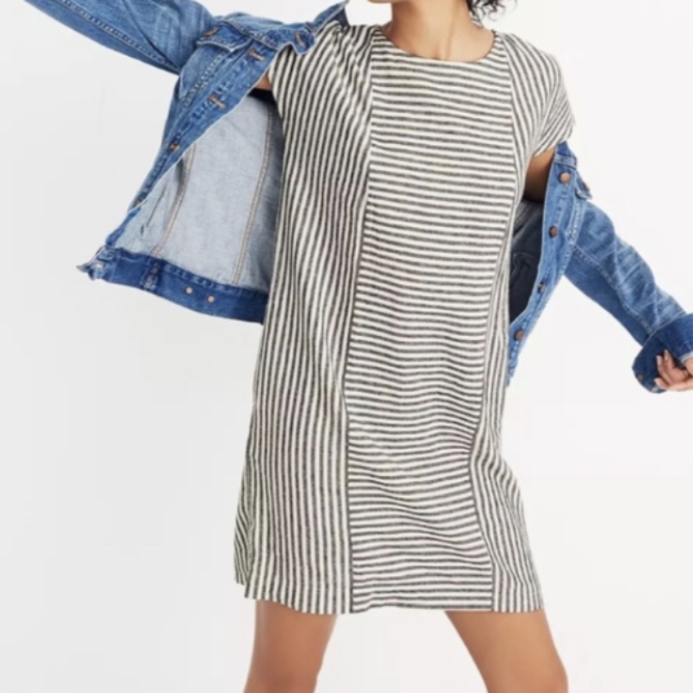 Striped Black and White Dress